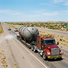 A large heavy load representing a ton of material