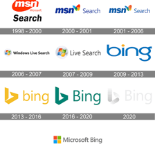 The Microsoft Bing logo associated with its web search engine