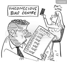 Educational illustration about bias affecting judgment