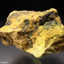 Rock specimen containing visible mineral ore