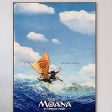 A poster for Disney's 2016 animated film Moana.