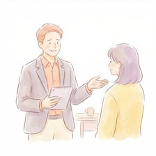 One person excessively praising or flattering another person.