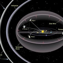A Voyager spacecraft shown in a NASA mission image