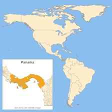 A large map containing a smaller inset map