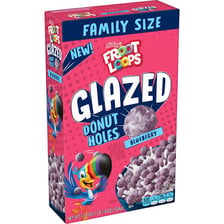 Ring-shaped Froot Loops cereal pieces, illustrating the four O letters in the entry