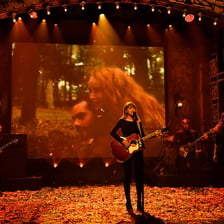 Taylor Swift performing or promoting “All Too Well (10 Minute Version).”
