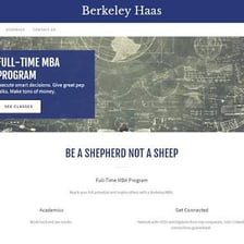 A university website displayed with a .edu web address