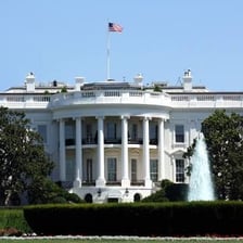 The White House viewed from the north lawn in Washington, D.C.
