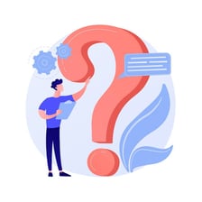 A website help page featuring a frequently asked questions section.