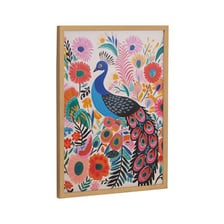 An artist’s studio decorated in a colorful Bohemian style.
