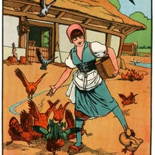 An illustration of the unattractive young duckling from the fairy tale.