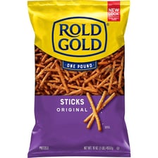 Several straight, rod-shaped pretzels.