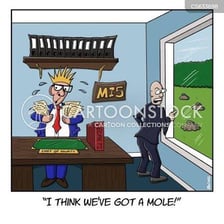 A covert spy exchanging information in an espionage setting