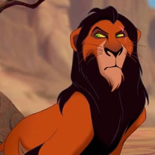 Scar, the villainous lion from The Lion King