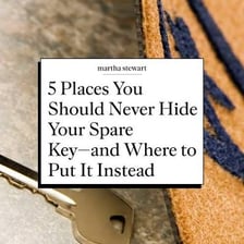 A house doormat with a spare key concealed beneath it