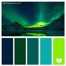A solid swatch showing the blue-green color teal