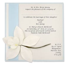An invitation indicating that the recipient may bring an additional guest.
