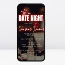 A person happily accepting an invitation to go on a date.