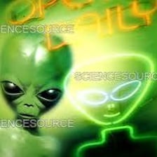 A science-fiction alien depicted as a visitor to Earth