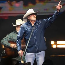 Country singer Alan Jackson performing onstage