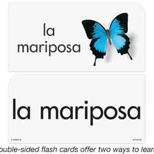 A Spanish language lesson illustrating the word más