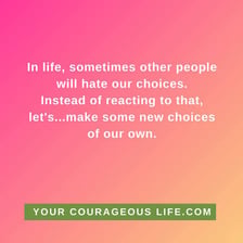 A person thinking about alternative choices
