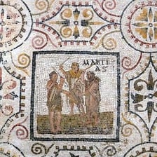 An illustration of a Roman calendar marking the Ides of March.