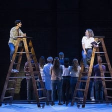 A stage production of Thornton Wilder’s play Our Town.
