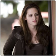 Bella Swan portrayed in a Twilight film scene.