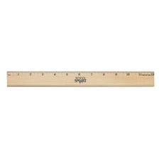 A ruler marked to show a one-foot length.