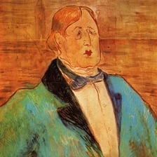 A portrait of Irish writer Oscar Wilde.