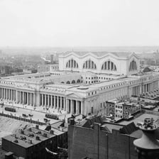 Madison Square Garden above New York’s Penn Station complex.