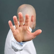 A person showing disinterest in an activity
