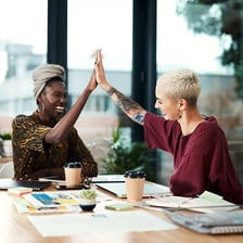 A person responding affirmatively during a conversation