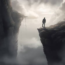 A simple illustration representing a suspenseful cliffhanger ending