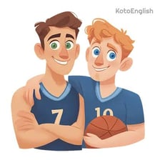 One person receiving support from or depending on a teammate