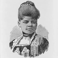 A historical portrait of civil rights leader Ida B. Wells