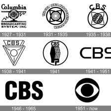 The CBS television network logo.