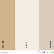 Tan and beige color swatches showing their similar light-brown shades