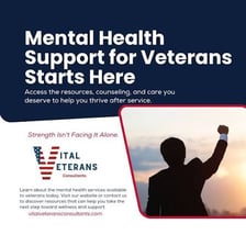 A veteran speaking with a mental-health counselor.