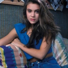 Alyssa Milano pictured as an actress associated with Who’s the Boss?
