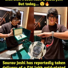 A person prominently displaying an expensive watch