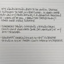 A casual note expressing an approximate or qualified description