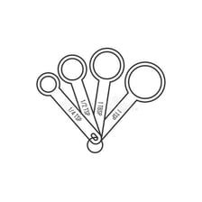A measuring spoon representing a small amount.