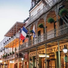 Bourbon Street in New Orleans’s French Quarter