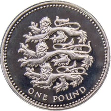 A British one-pound coin