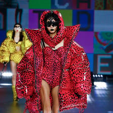 A Dolce & Gabbana fashion show runway presentation