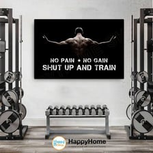 An athlete exercising intensely in a gym