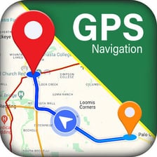 A smartphone displaying GPS navigation directions.