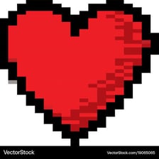 Heart-shaped icons representing remaining lives in a video game